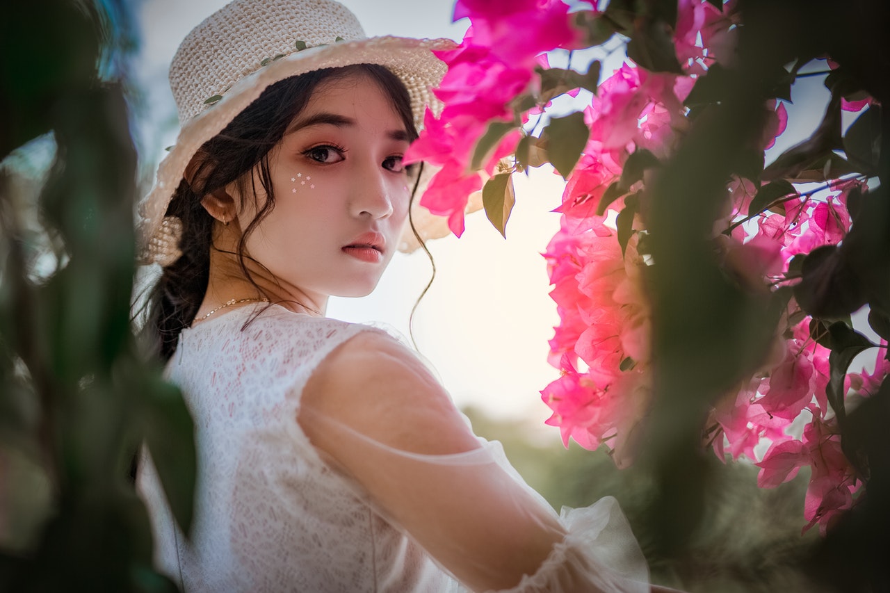sensual Japanese woman